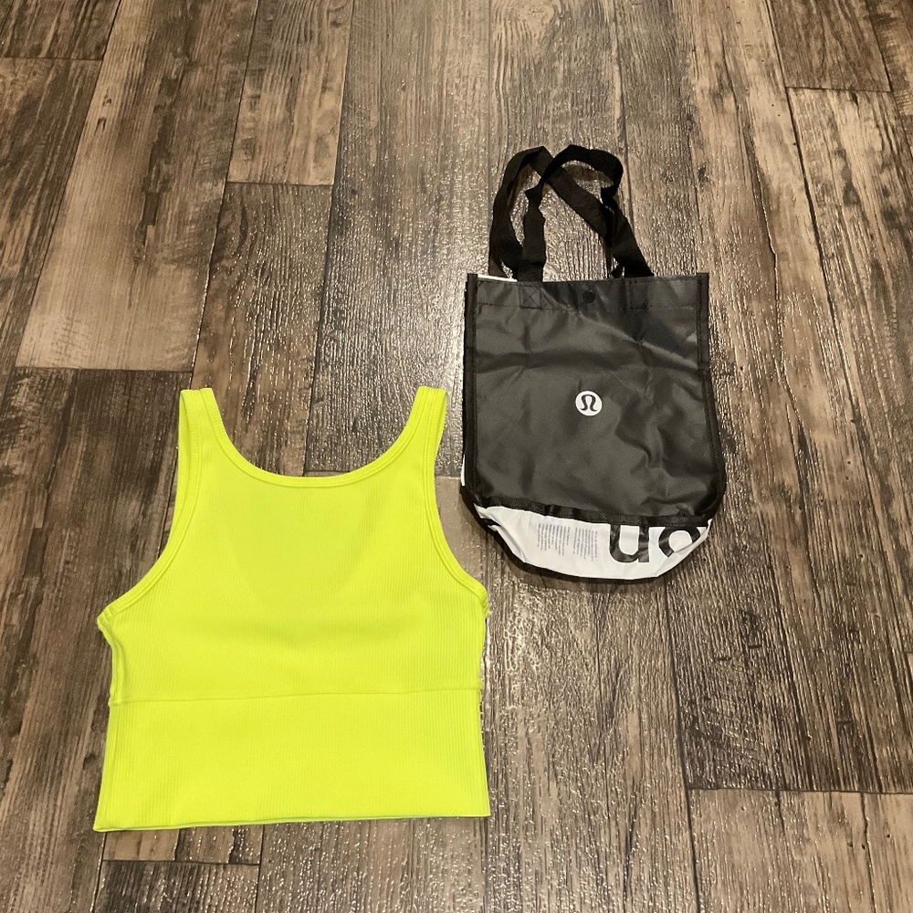 lululemon athletica Neon Yellow Sports Bra